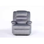 Πολυθρόνα Ανακλινόμενη ArteLibre CARINAE Γκρι Βελούδο 93x90x100cm