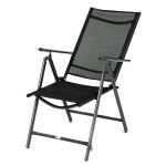 Καρέκλα Πτυσσόμενη ArteLibre ORKNEY Μαύρο Μέταλλο/Ύφασμα 46x44x108cm