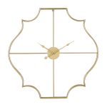 Ρολόι Τοίχου ArteLibre Χρυσό Μέταλλο 60x60x5cm