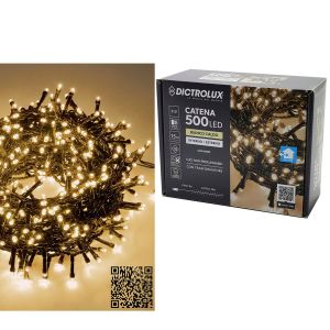 500 LED Εσωτ. & Εξωτ. Χώρου Με 8 Προγράμματα Και Μετασχηματιστή Θερμό Λευκό Φως Πράσινο Καλώδιο Μη Επεκτεινόμενο IP44 31