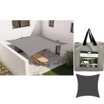 Τέντα Σκίασης Γκρι Πολυεστέρας 3x3m