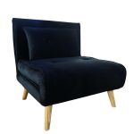 Πολυθρόνα ArteLibre ALFHARD Μαύρο Ύφασμα 77x80x79cm