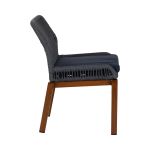 Καρέκλα Κήπου ArteLibre LISBON Μπλε/Μπαμπού Αλουμίνιο/Ύφασμα 50x58x77cm