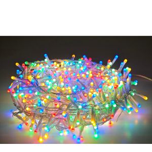 500 LED Εξωτερικού Χώρου Πολύχρωμο Φως Διάφανο Καλώδιο
