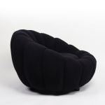 Πολυθρόνα ArteLibre AFET Μαύρο Ύφασμα/Ξύλο 94x89x61cm