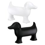 Figure Dog Ceramic Black White 2 Assorted 35X11X23Cm 35X11X23Cm