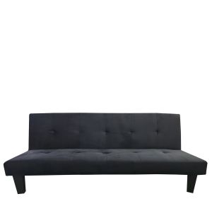 Καναπές Κρεβάτι Τριθέσιος ArteLibre NAHELE Μαύρο Ύφασμα 179x82.5x78cm