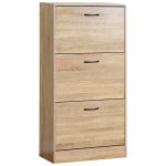 Παπουτσοθήκη ArteLibre BRANTLEY Δρυς Μοριοσανίδα 60x24x116cm