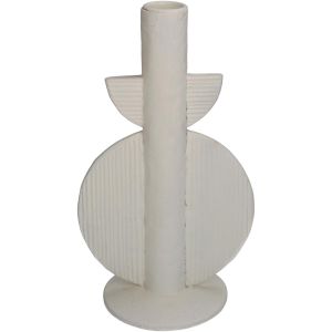 Κηροπήγιο ArteLibre Ιβουάρ Polyresin 13x9x22cm