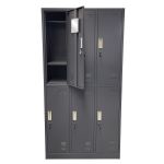 Φοριαμός ArteLibre 6 Θέσεων EARNIL Σκούρο Γκρι Μέταλλο 90x45x185cm