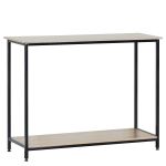 Κονσόλα ArteLibre QUENLEY Δρυς/Μαύρο Μοριοσανίδα/Μέταλλο 106x35x81cm