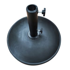 Βάση Ομπρέλας ArteLibre RUGEN 12kg Μαύρο Τσιμέντο/Πλαστικό 45x6cm