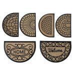 Πατάκι Εισόδου Ημικυκλικό 40x60cm Σε 6 Σχέδια