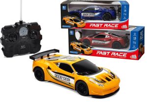Τηλεκατευθυνόμενο Αυτοκίνητο Fast Race Ταχύτητας 15Km/H Πλαστικό 23cm Μπαταρίας Σε 3 Χρώματα Για 5+ Ετών