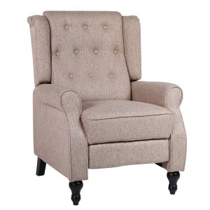 Πολυθρόνα Ανακλινόμενη ArteLibre ALNAIR Καφέ Ύφασμα 78x85x104cm