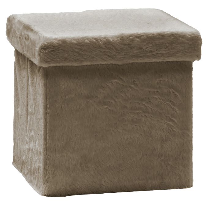 Πουφ Αναδιπλούμενο Τόρτορα Velure 38x38cm