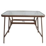Τραπέζι Μεταλλικό ArteLibre SUN Καφέ 150x90x70cm