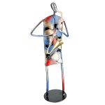 Διακοσμητικό ArteLibre Μουσικός Πολύχρωμο Μέταλλο 15.5x10.5x36.5cm Σε 2 Σχέδια