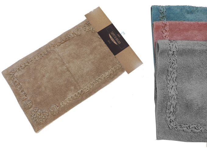 Πατάκι Μπάνιου 100% Βαμβακερό 50x80cm Σε 4 Χρώματα