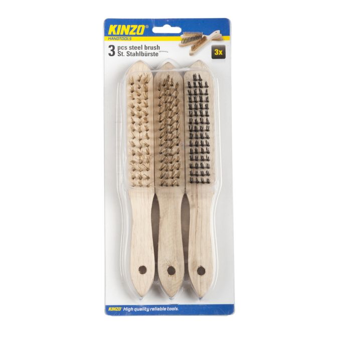 Βούρτσες Ατσαλένιες 3Τμχ KINZO