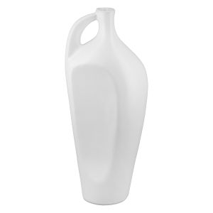 Βάζο Μπουκάλι 'Bianca' Κεραμικό Λευκό 6x10.5x25cm