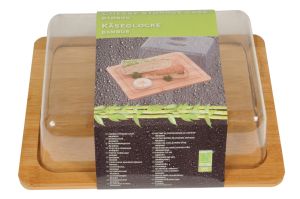 Βάση Τυριού Ξύλινη Με Πλαστικό Κάλυμμα 25x19x8cm