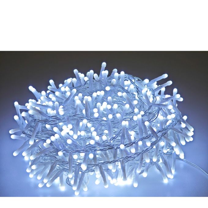 500 LED Εξωτερικού Χώρου Ψυχρό Λευκό Φως Διάφανο Καλώδιο