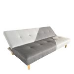 Καναπές Κρεβάτι Τριθέσιος ArteLibre NERISSA Αποχρώσεις Γκρι Ύφασμα 178x87x78cm