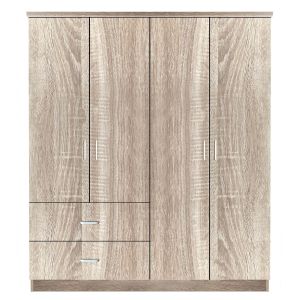 Ντουλάπα ArteLibre CANDY CANE Φυσικό Χρώμα 160x50x195cm