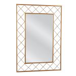 Καθρέπτης Τοίχου ArteLibre ARAVORN Χρυσό Μέταλλο/Γυαλί 80x1.5x55cm