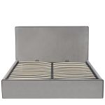 Κρεβάτι Υπέρδιπλο ArteLibre WICHITA Γκρι Ύφασμα Για Στρώμα 160x200cm