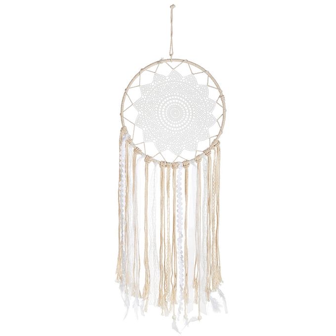 Διακοσμητικό Κρεμαστό ArteLibre Μάτι Λευκό/Μπεζ Ύφασμα 30x95cm