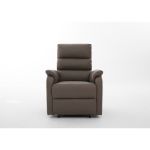 Πολυθρόνα Ανακλινόμενη ArteLibre RIGIL Με Λειτουργία Μασάζ Καφέ PU 75x87x102cm