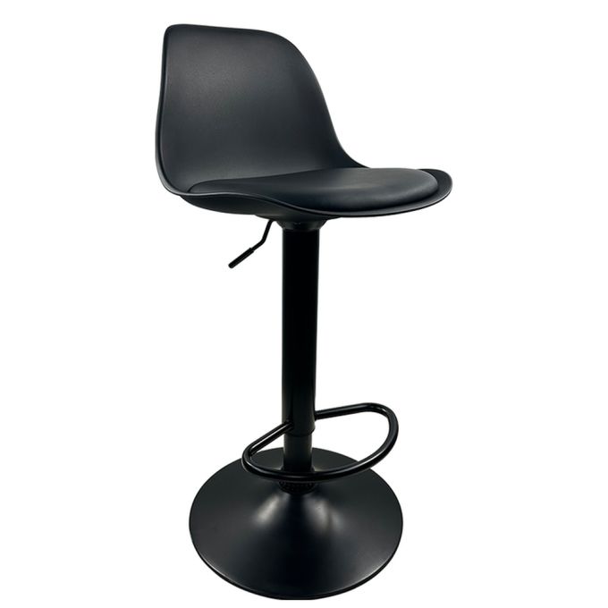 Σκαμπό Bar ArteLibre AMADA Μαύρο PP/Μέταλλο 41x40x79-89cm