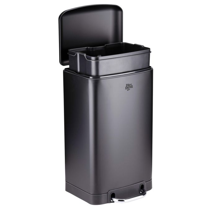 Κάδος Απορριμάτων 20lt Soft Close Μαύρο DIRT DEVIL