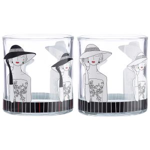 Θήκη Ρεσώ ArteLibre Γυναίκα Με Καπέλο Διάφανο Γυαλί 8cm