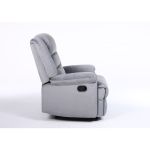 Πολυθρόνα Ανακλινόμενη ArteLibre CARINAE Γκρι Βελούδο 93x90x100cm