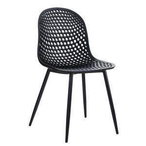 Καρέκλα Κήπου ArteLibre WHITSUNDAY Μαύρο PP/Μέταλλο 51x45x85cm