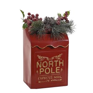 Χριστουγεννιάτικο Γραμματοκιβώτιο Κόκκινο 19.5x14.5x31cm