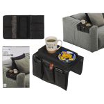 Οργανωτής Για Μπράτσο Καναπέ Μαύρο Polyester 31x19cm