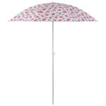 Ομπρέλα Παραλίας Πολύχρωμο Φ1.8x2m Σε 4 Σχέδια