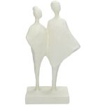 Διακοσμητικό ArteLibre Ζευγάρι Λευκό Polyresin 17.2x8.7x30.7cm