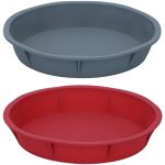 Στρογγυλή Φόρμα Κέικ Σιλικόνη Γκρι 24.5x4.5cm ALPINA Σε 2 Χρώματα