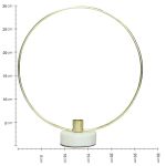 Κηροπήγιο ArteLibre Χρυσό Μέταλλο 28x8x30cm