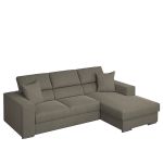 Καναπές Κρεβάτι Γωνιακός ArteLibre Δεξιά Γωνία ELOISE Taupe 260x170x75-90cm