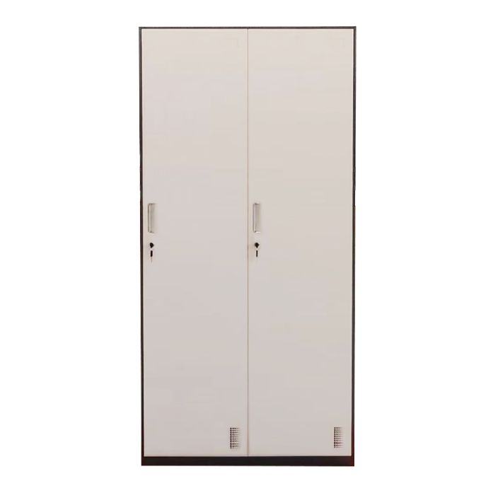 Φοριαμός ArteLibre Δίφυλλος DORI Σκούρο Γκρι/Λευκό Μέταλλο 90x45x185cm