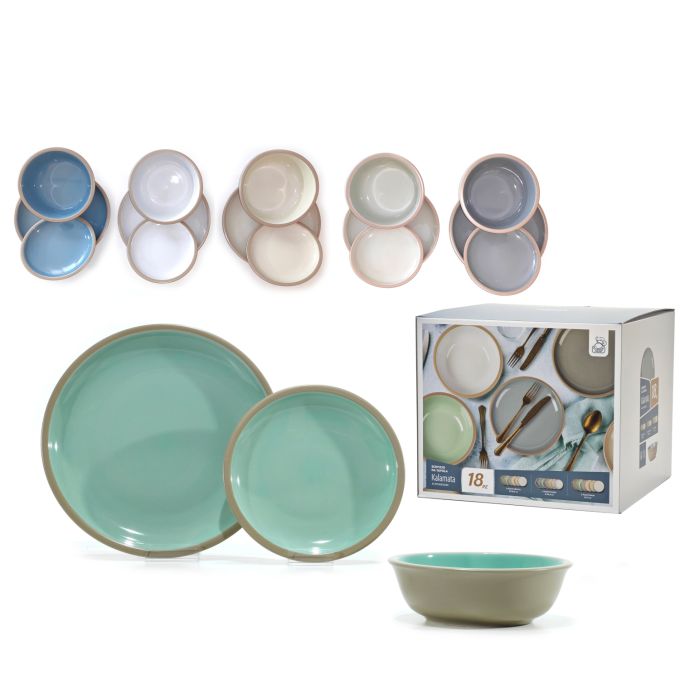 Σερβίτσιο Πιάτων Σχέδιο  Πορσελάνη Σετ 18Τμχ