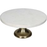 Τουρτιέρα ArteLibre Λευκό Μάρμαρο 29x29x13.5cm