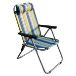 Καρέκλα Παραλίας ArteLibre Μέταλλο/Ύφασμα 65x57x108cm Σε Διάφορα Χρώματα