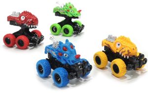 Αυτοκινητάκι Dino Cars Με Ανυψώμενο Σώμα Πλαστικό 14cm Σε 4 Σχέδια Για 3+ Ετών